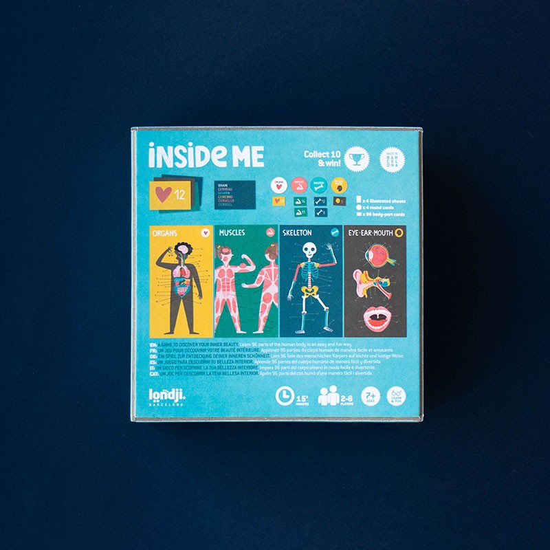 Inside Me - Spiel zum Lernen der Namen und Positionen von Muskeln, Knochen & Oganen