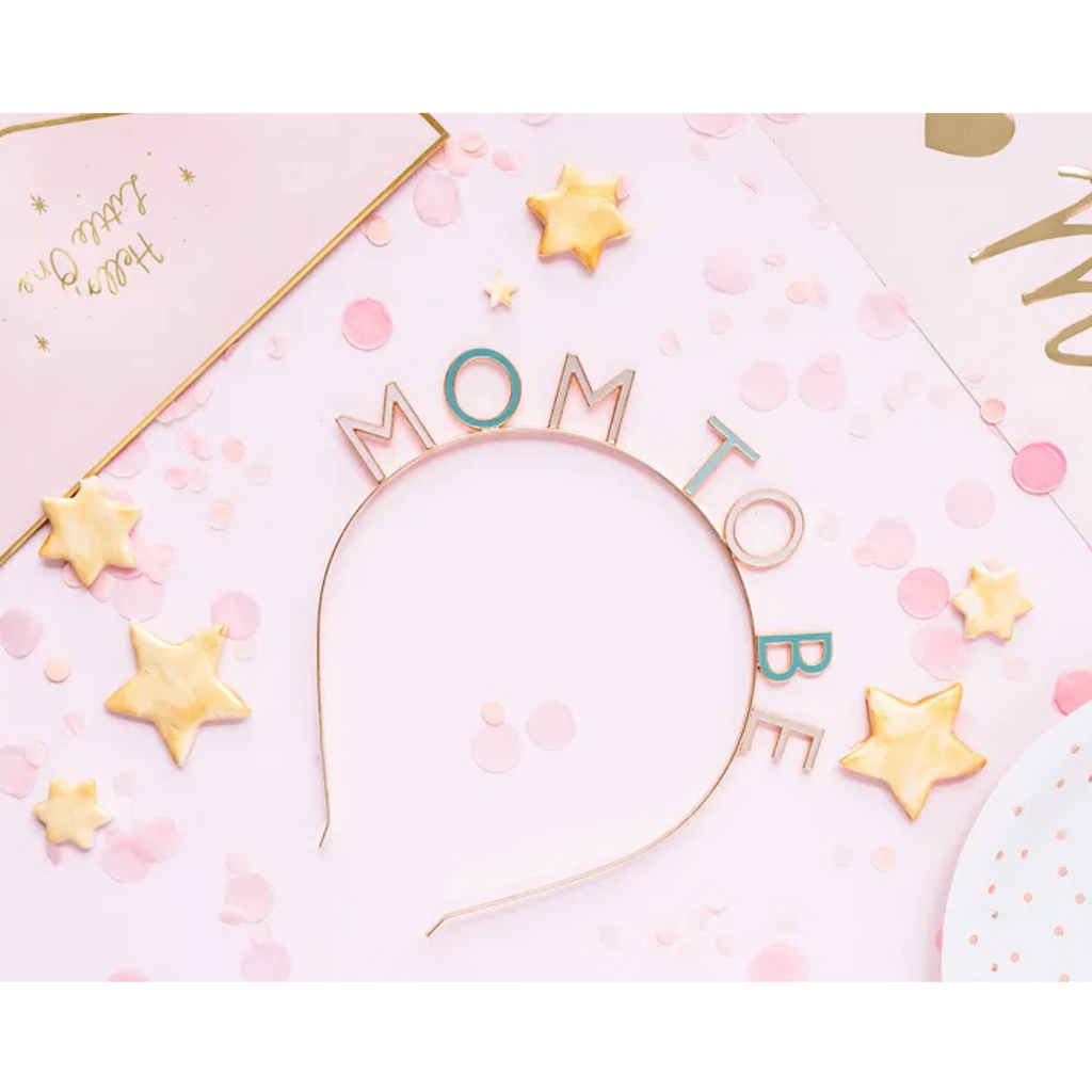 Haarreif Mom to Be, Deko Set Baby Party