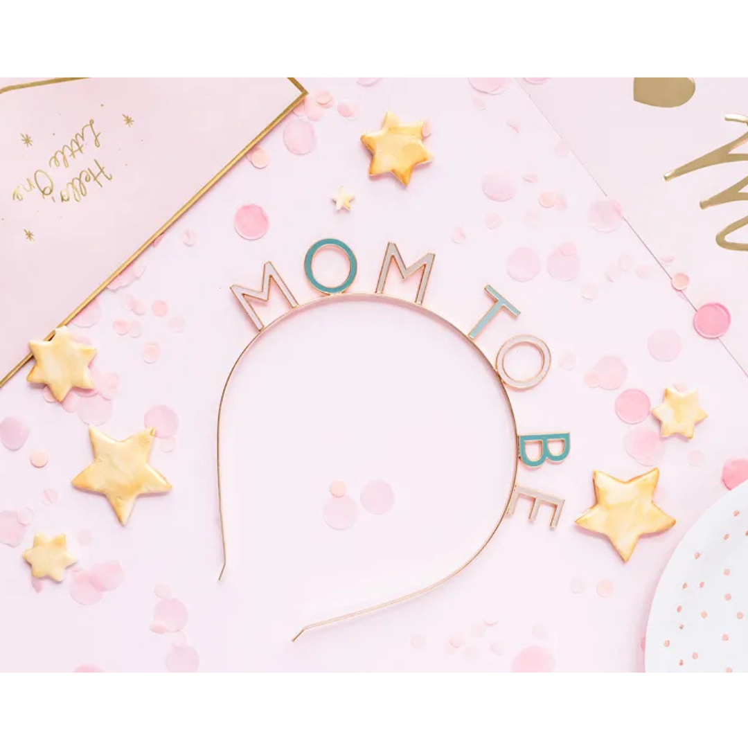 Haarreif Mom to Be, Deko Set Baby Party