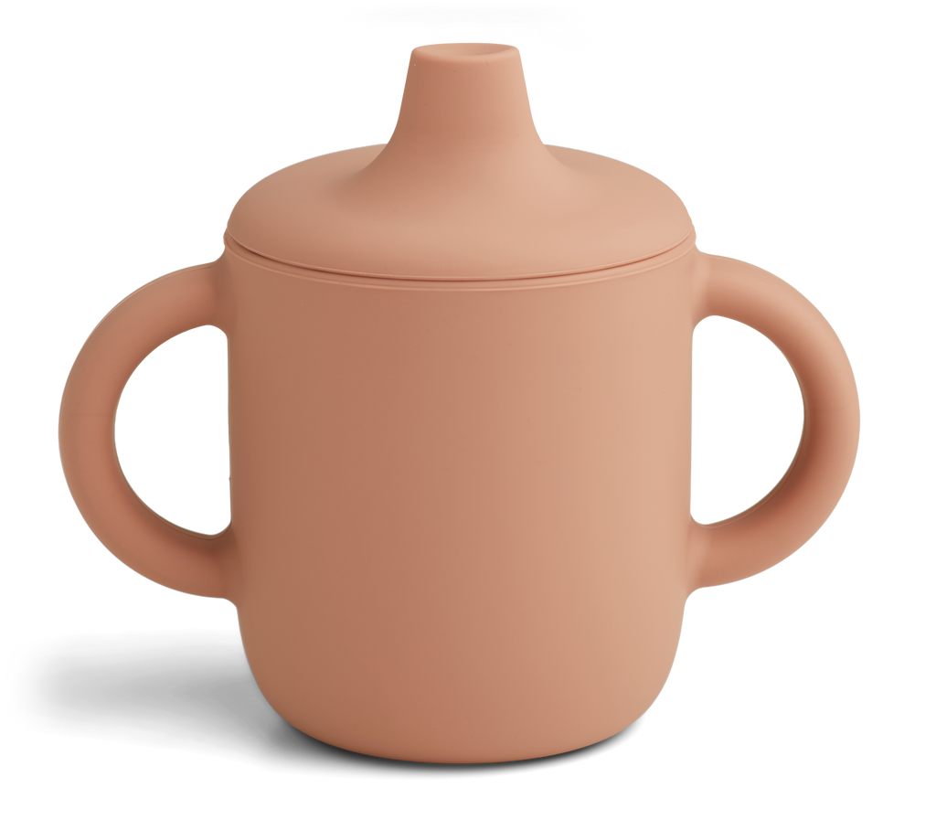 Schnabeltasse aus Silikon / Trinklerntasse mit Griffen