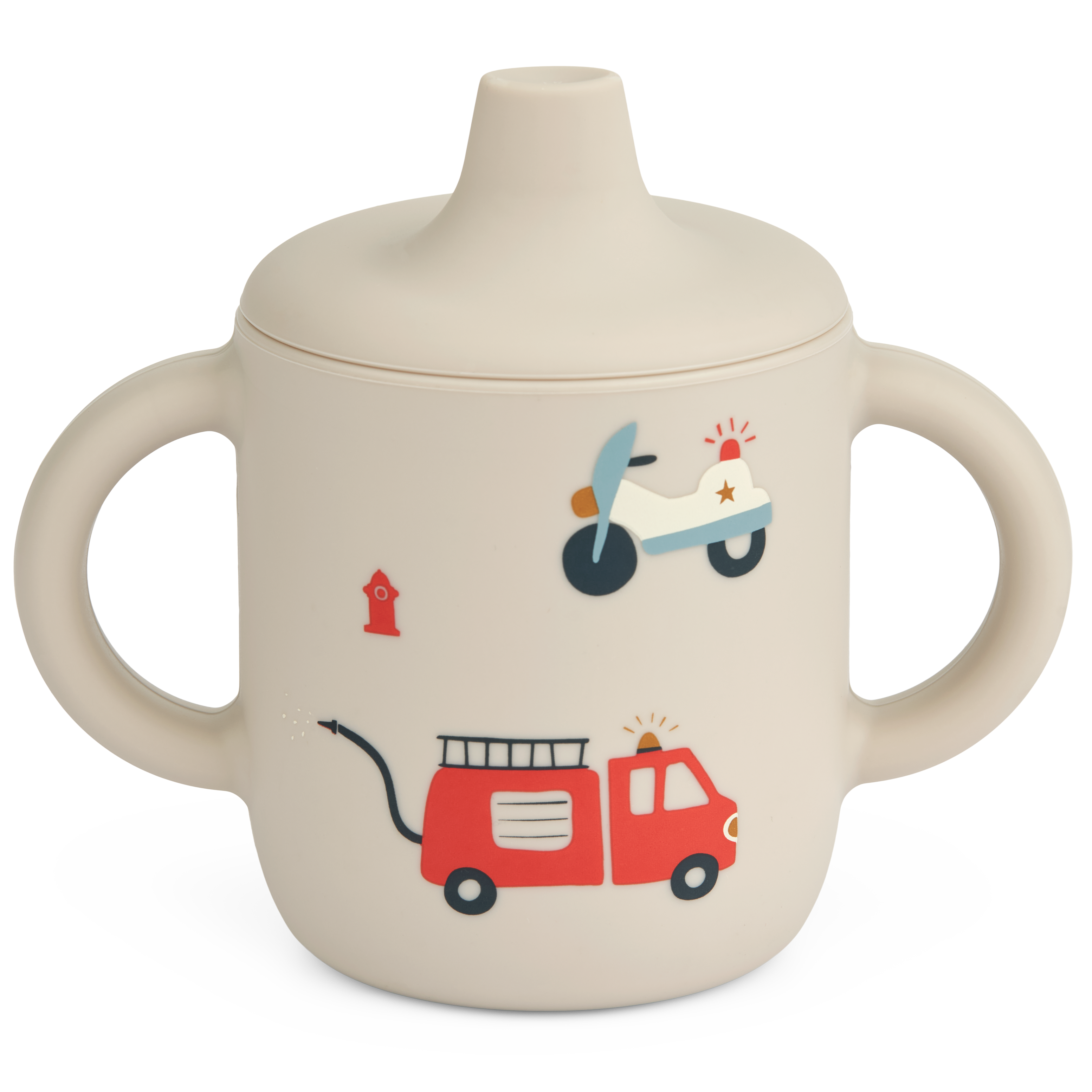 Schnabeltasse aus Silikon / Trinklerntasse mit Griffen