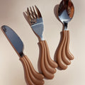 Kinder Besteck-Set aus Edelstahl und lebensmittelgeeignetes Polypropylen