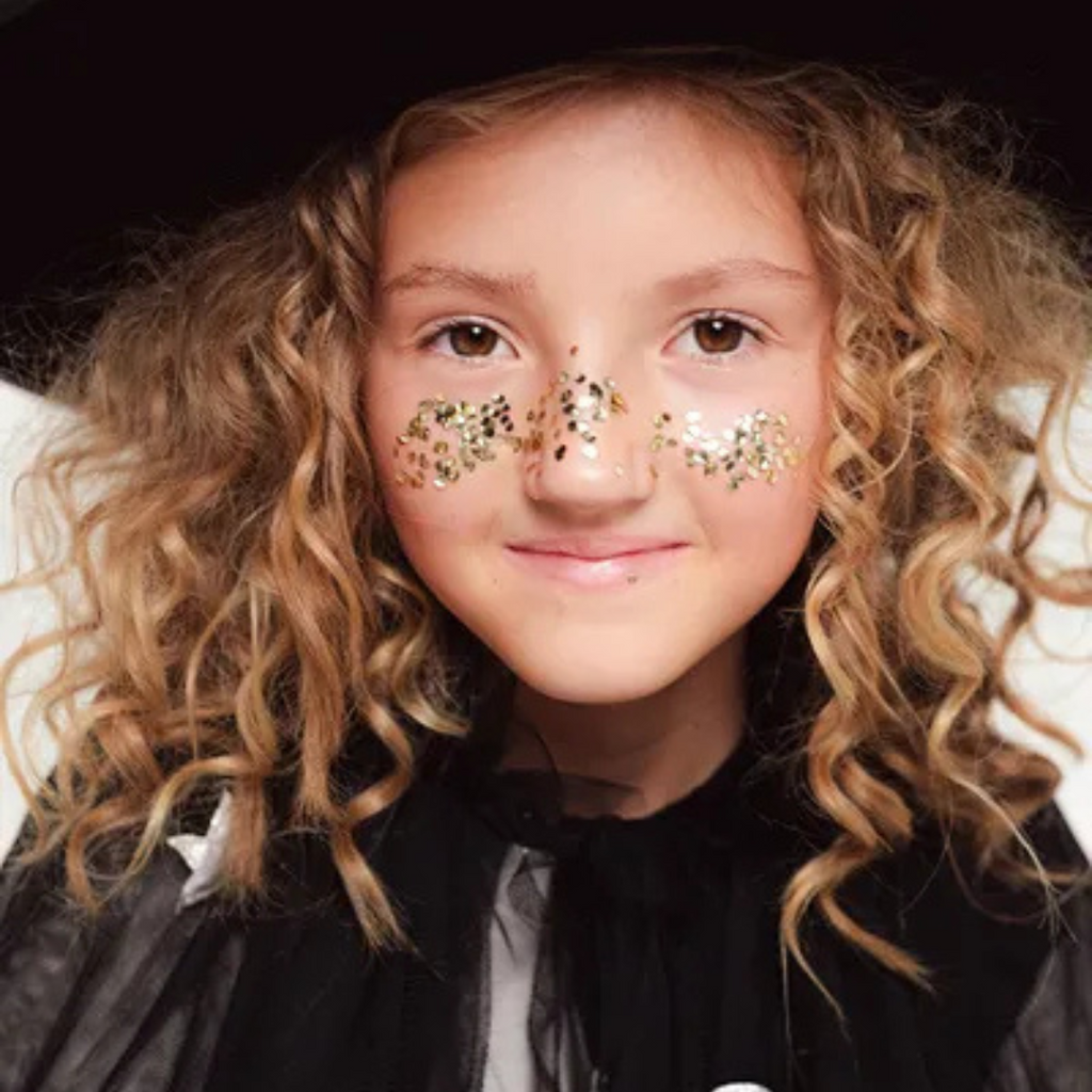 Glitzersteine für das Gesicht, Gold - Gesichtssommersprossen
