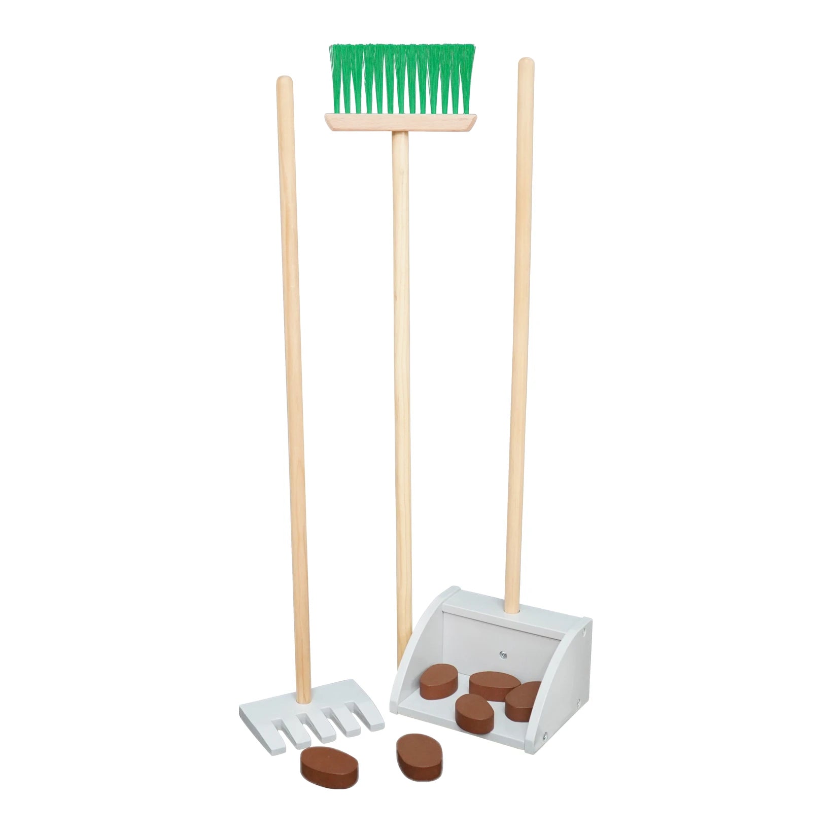 Kehrset aus Holz für Hobby Horse / Steckenpferde