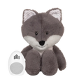 Herzschlag-Kuscheltier Fuchs "Robin" in grau mit Wein-Sensor