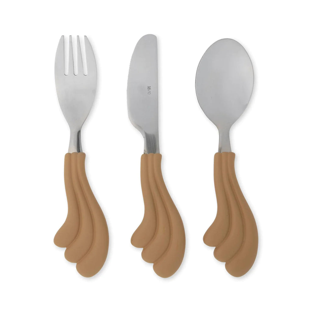 Kinder Besteck-Set aus Edelstahl und lebensmittelgeeignetes Polypropylen