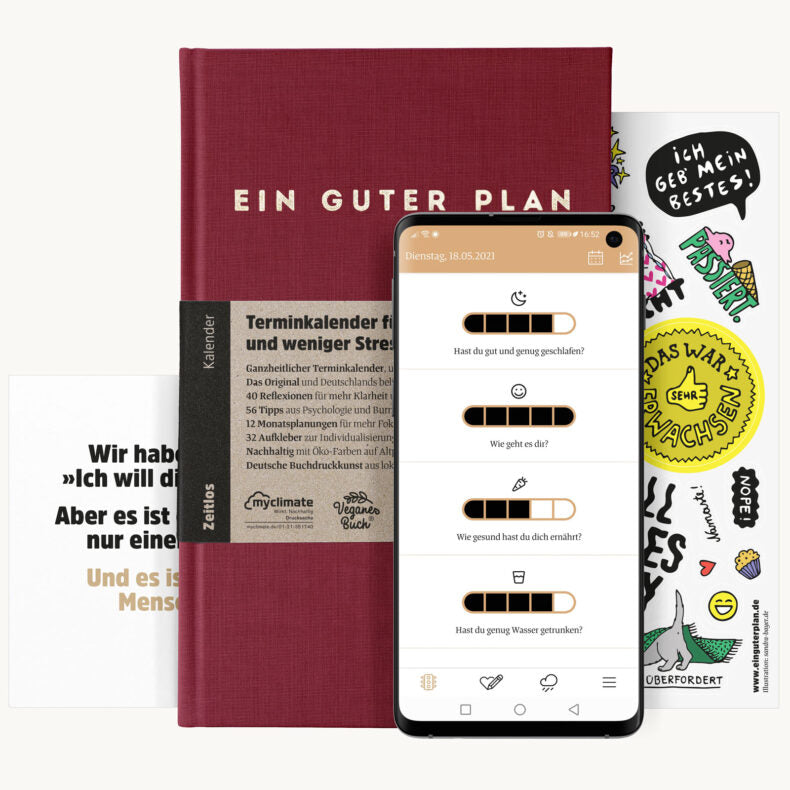 Ein guter Plan - Terminkalender für Arbeit, Schule + das Leben