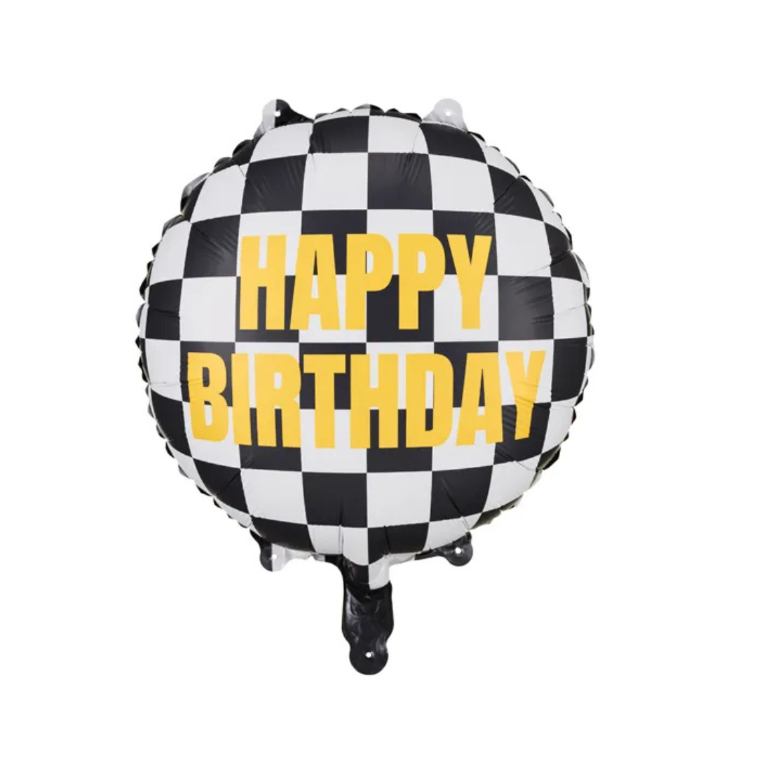 Geburtstags Folienballon Zielflagge