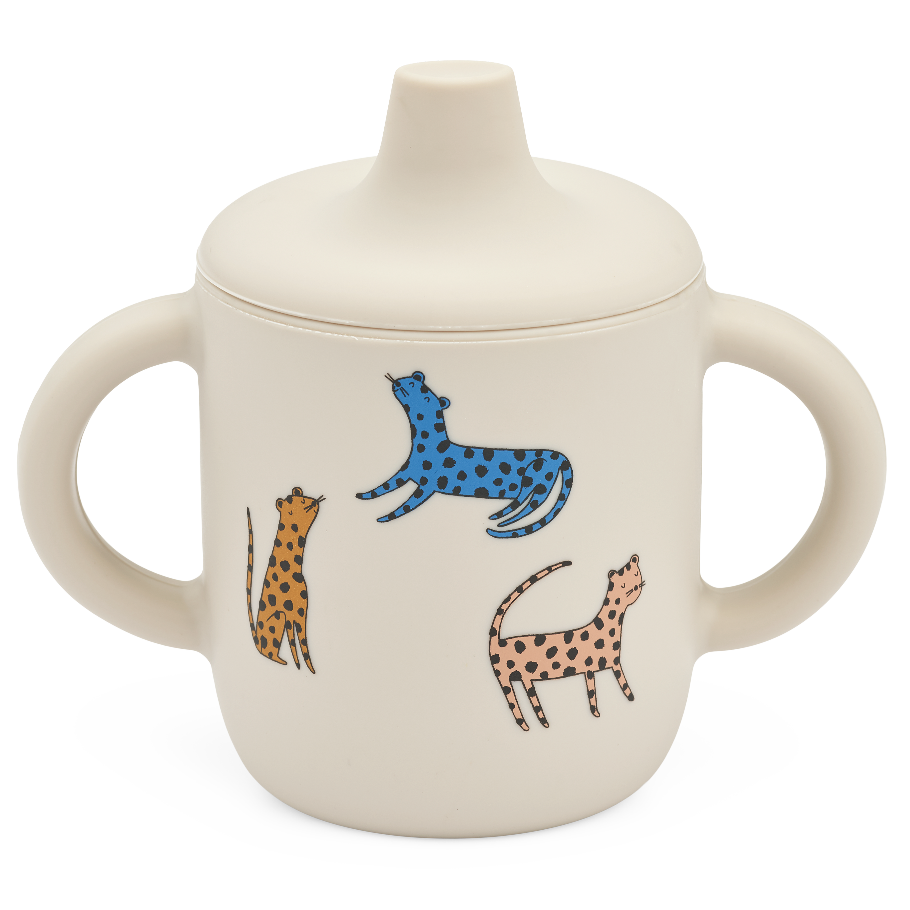 Schnabeltasse aus Silikon / Trinklerntasse mit Griffen