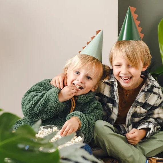 Dinosaurier Partyhüte, Dino Geburtstags Deko