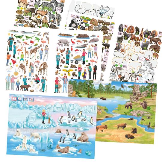 Stickerbuch Create your Zoo