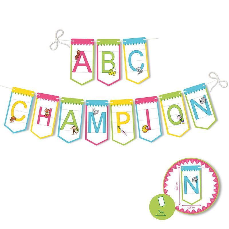 ABC CHAMPIONS Girlande zum Schulstart