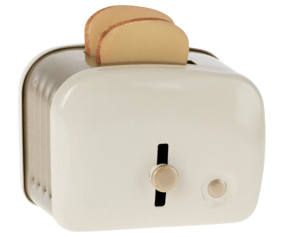 Miniatur Toaster mit Brot Off White - Zubehör Maileg