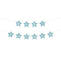 Baby Shower Girlande, Blau, Deko Set Baby Party