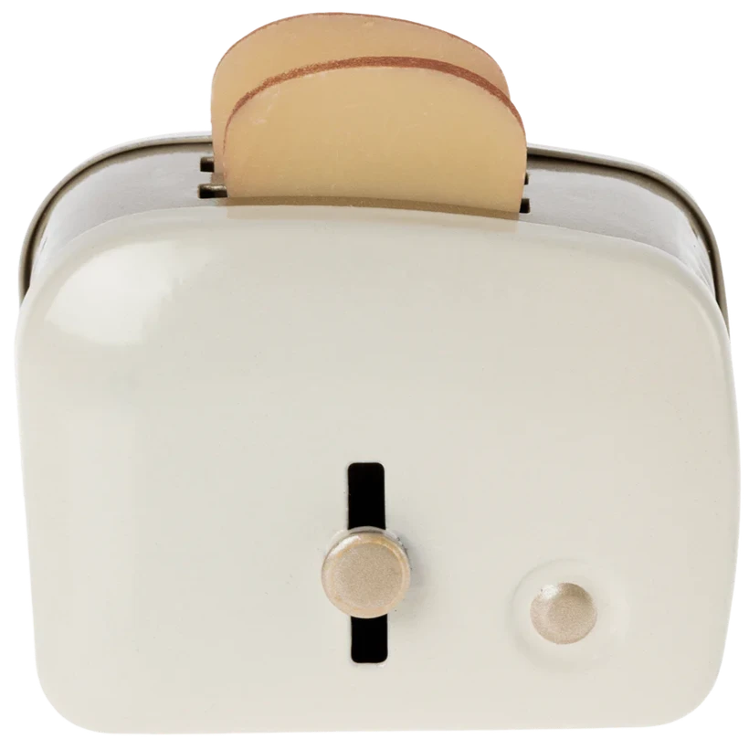 Miniatur Toaster mit Brot Off White - Zubehör Maileg