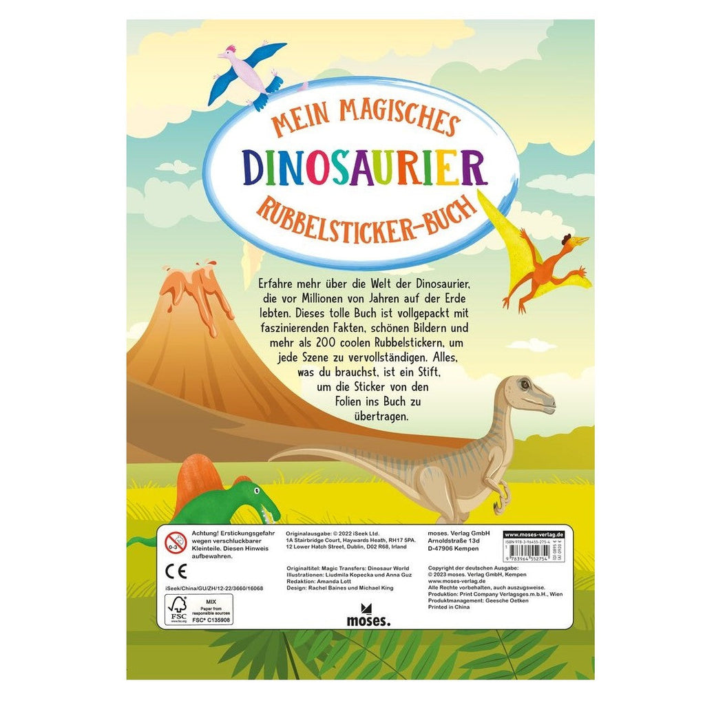 Mein Magisches Dinosaurier Rubbelsticker-Buch