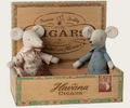 Oma und Opa Maus in der Zigarrenbox - Maileg