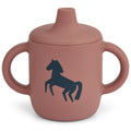 Schnabeltasse aus Silikon / Trinklerntasse mit Griffen