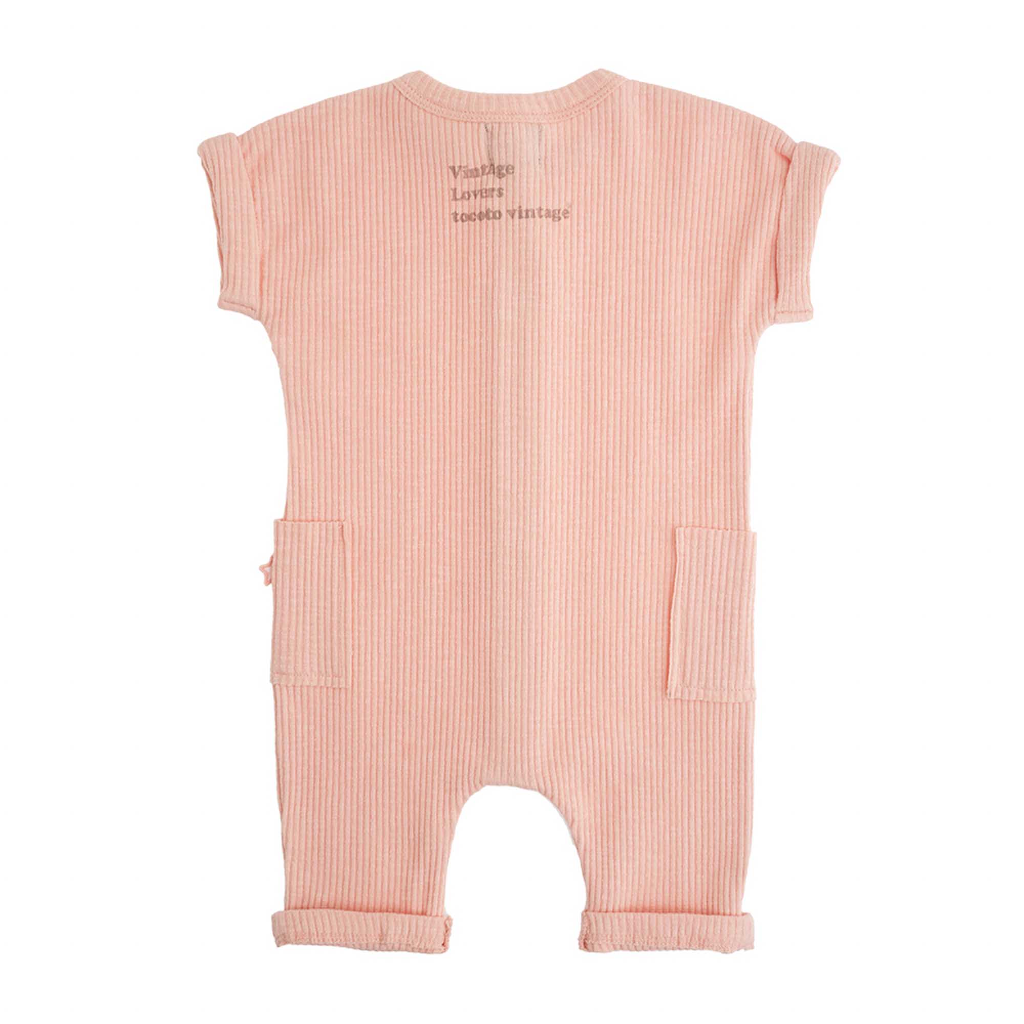 Strampler/ Overall coral/pink - Boho Vintage