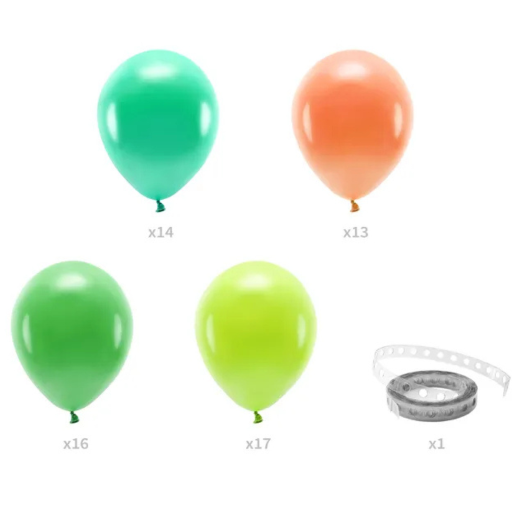 Dino Ballongirlande (2 Meter) - Dinosaurier Dekoration Geburtstagparty