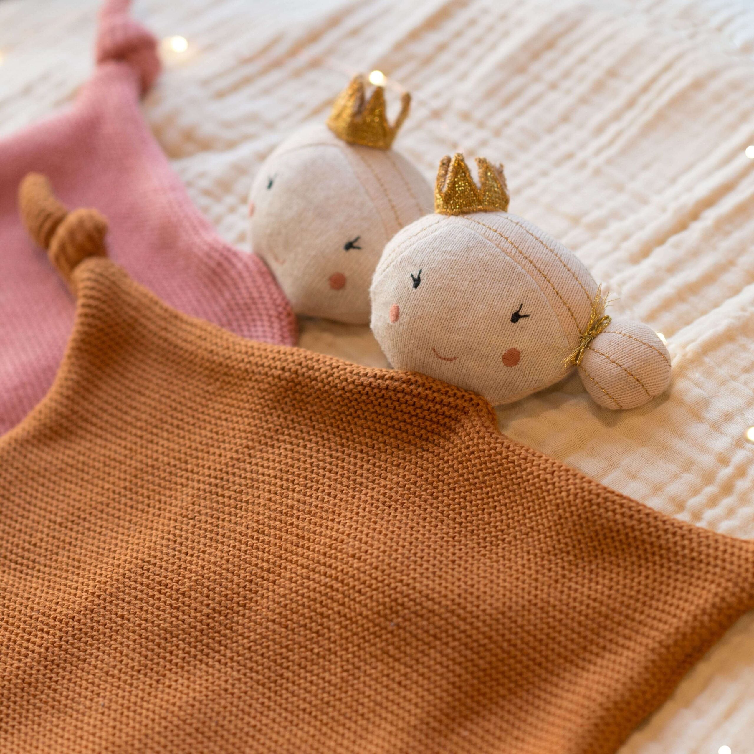 Schmusetuch Penny die Prinzessin - Rosa/ Desert Sand