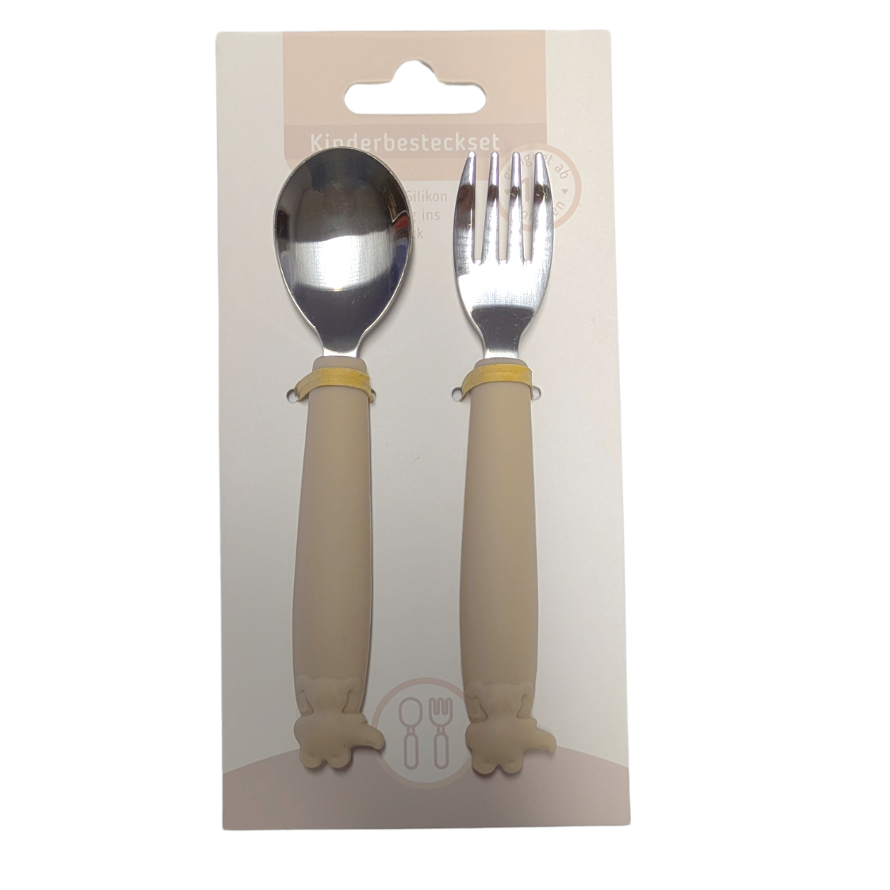 Erstes Besteck, Löffel und Gabel - Süße Designs - Edelstahlbesteck