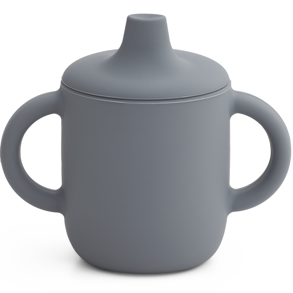 Schnabeltasse aus Silikon / Trinklerntasse mit Griffen