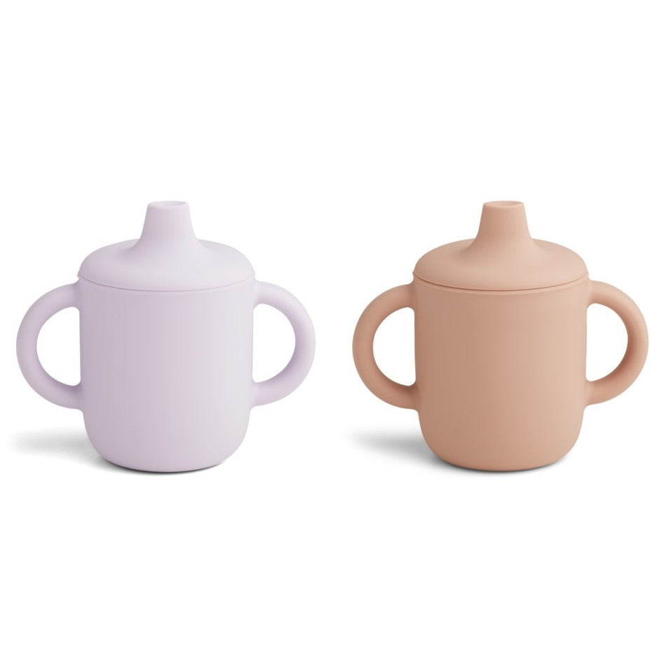 Schnabeltasse aus Silikon / Trinklerntasse im 2er Pack