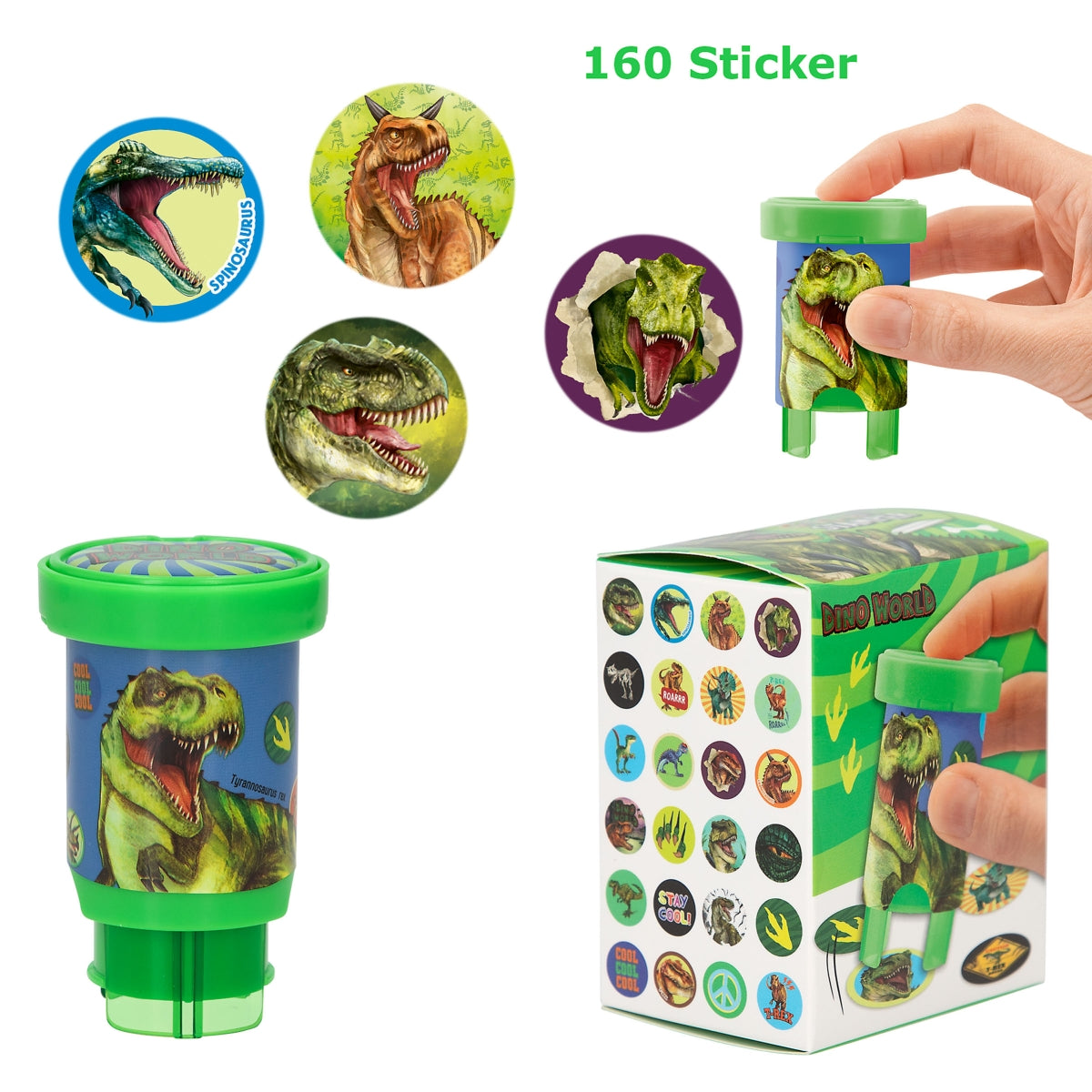 Dino World Sticker Stempel