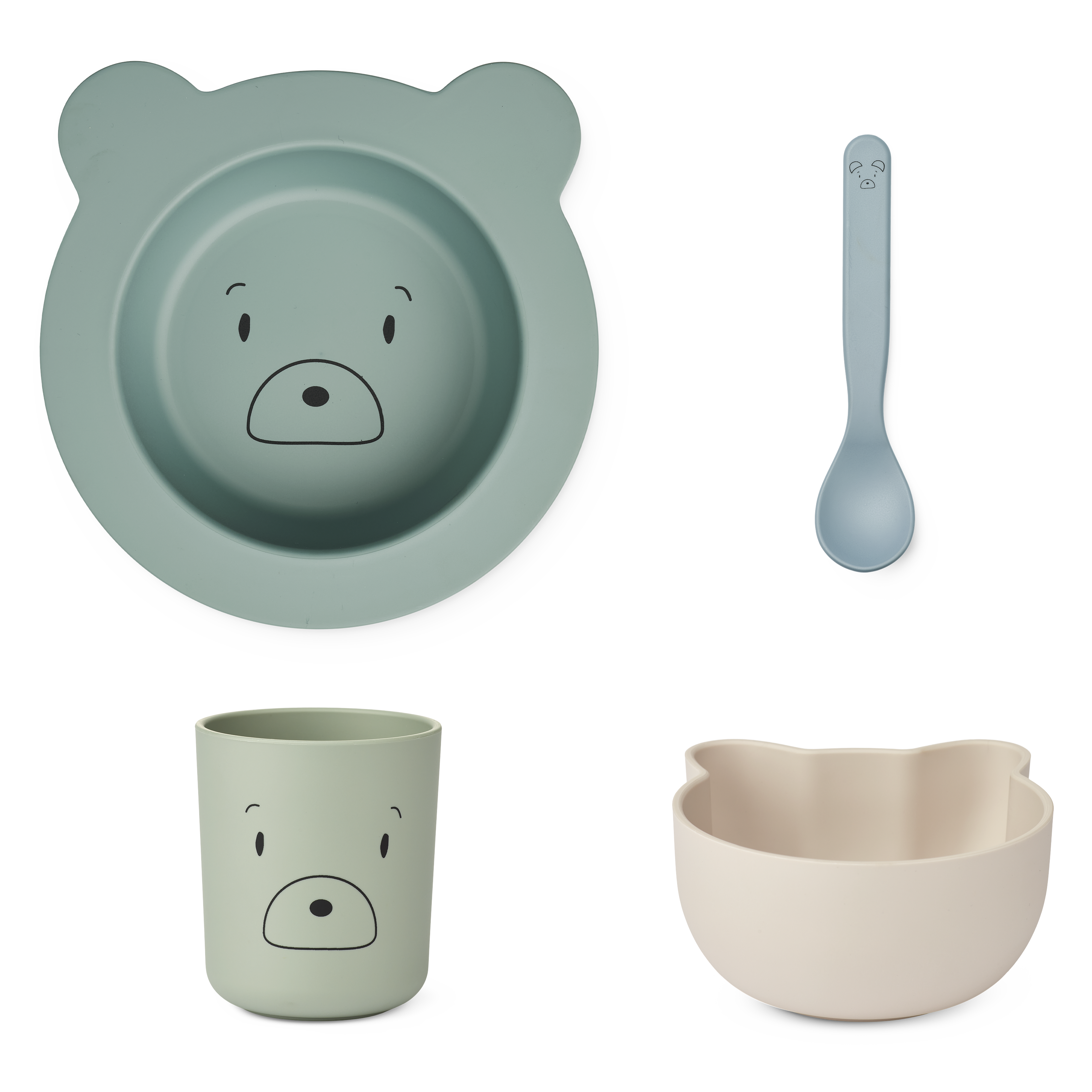 Joana Essens-Set aus Teller, Schüssel, Tasse und Löffel - perfektes Geschenk