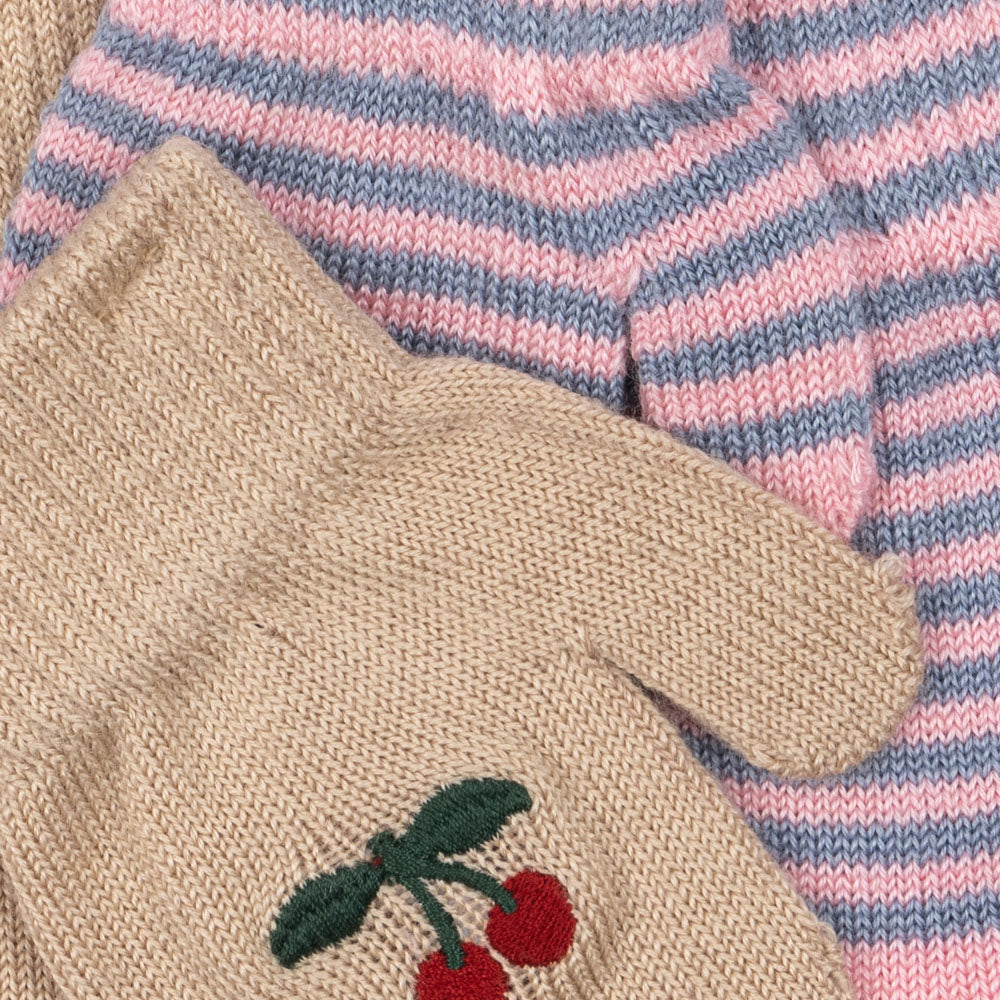2er Set Fäustlinge Wollhandschuhe Filla