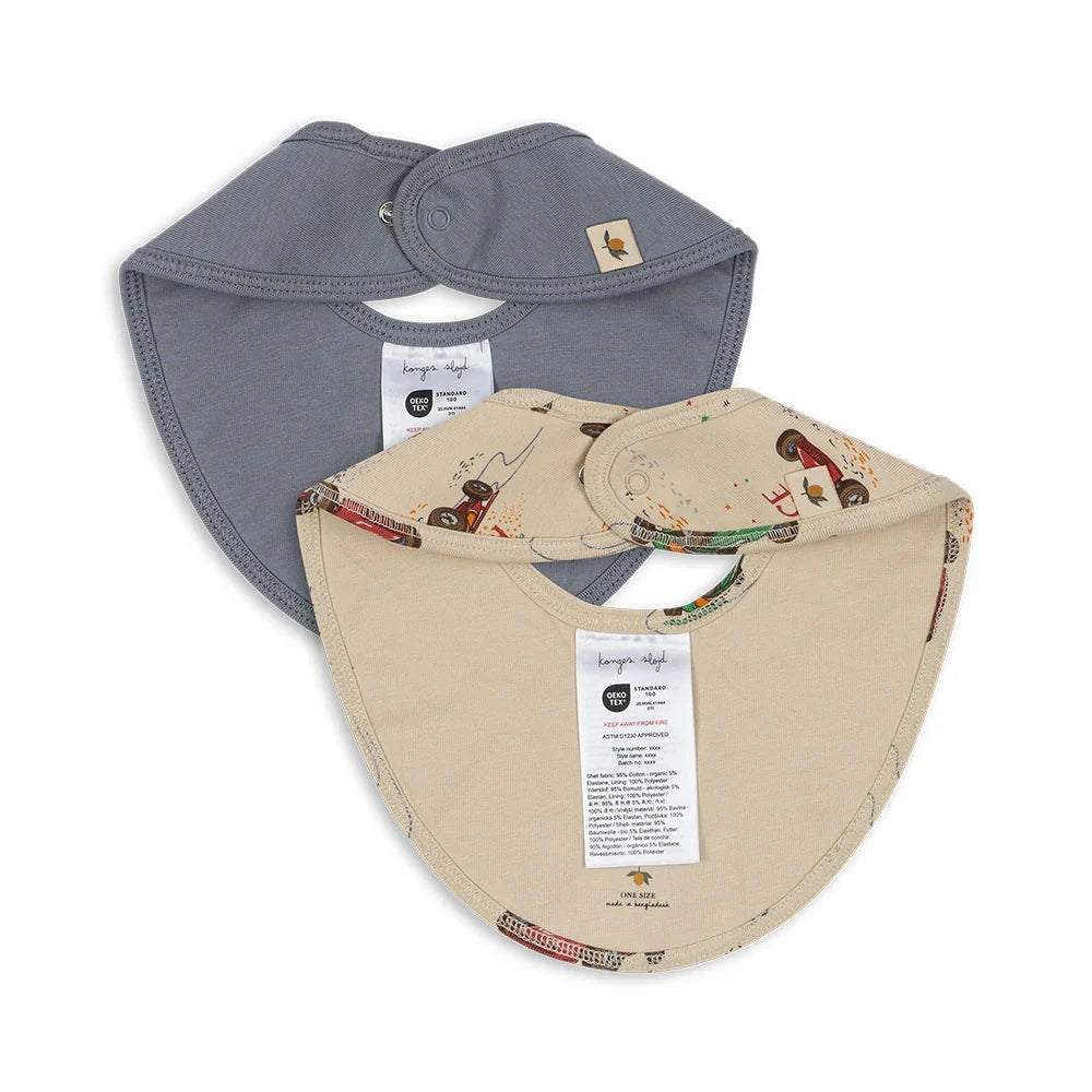 Lätzchen Baby Dreieckstuch / Sabberlätzchen / Halstuch 2er Pack -   100% Bio-Baumwolle