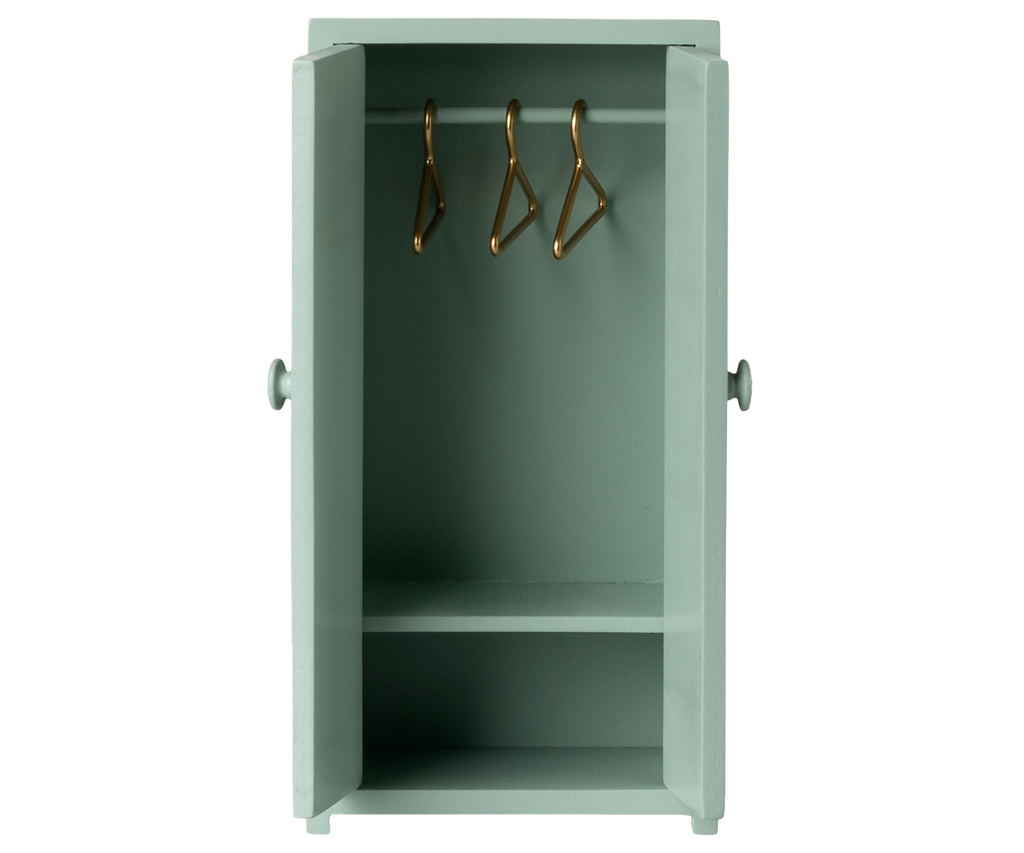 Kleiderschrank für Maileg Maus soft blue- Zubehör Maileg Schrank