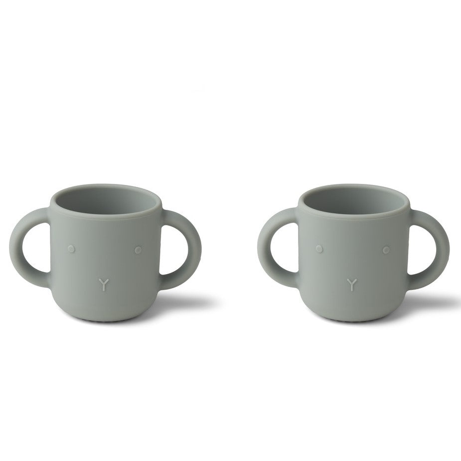 Gene Schnabeltasse aus Silikon / Trinklerntasse im 2er Pack