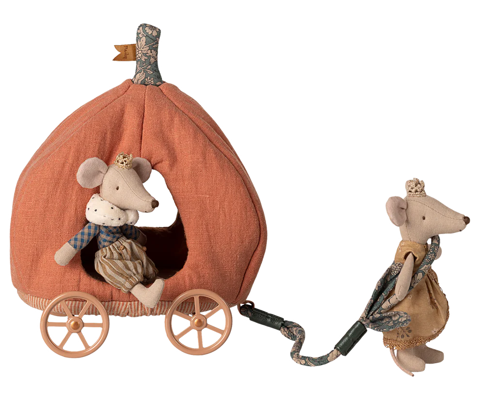 Maileg Kürbiswagen für Maileg Mäuse