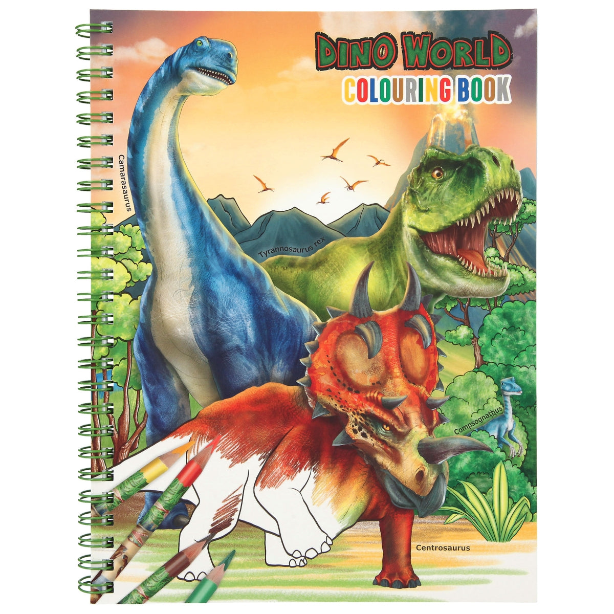 Dino World Malbuch mit Stiften