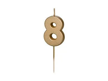 Geburtstagskerze Zahlen Kerze von 4, 6, 7, 8, 9