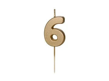 Geburtstagskerze Zahlen Kerze von 4, 6, 7, 8, 9
