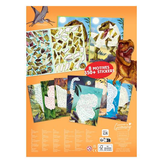 Dino World  Stickerheft - Stickern nach Zahlen