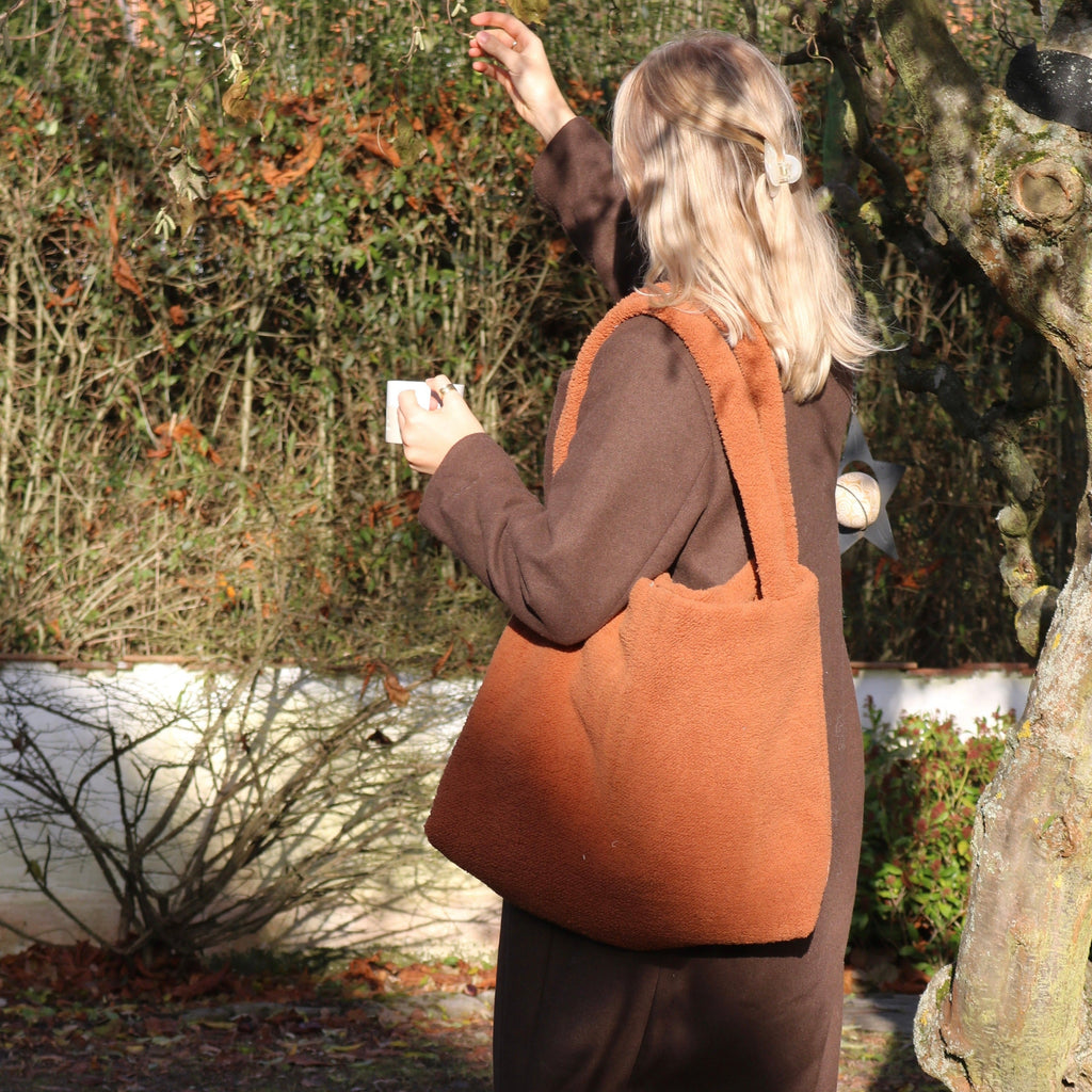 Teddy Mom-Bag mit 5 Fächern und Druckknopf - Handtasche