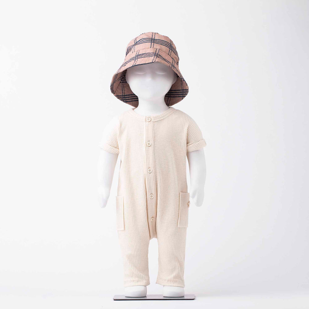 Strampler/ Overall coral/pink - Boho Vintage