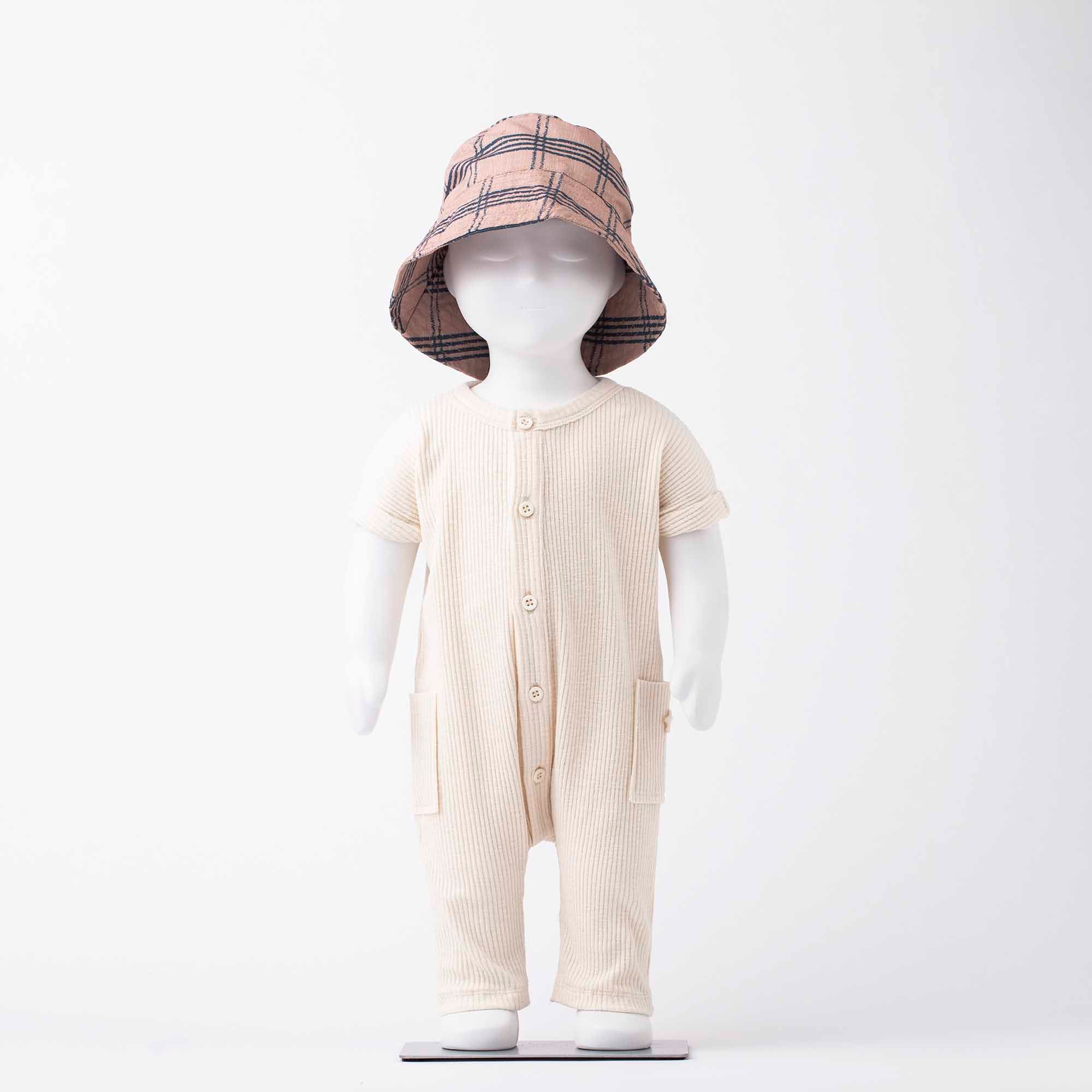 Strampler/ Overall coral/pink - Boho Vintage