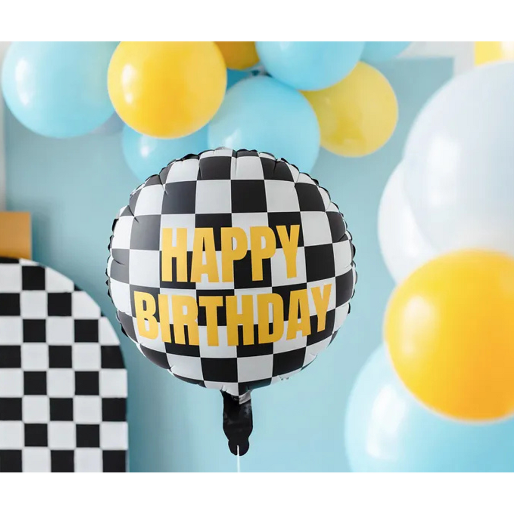 Geburtstags Folienballon Zielflagge